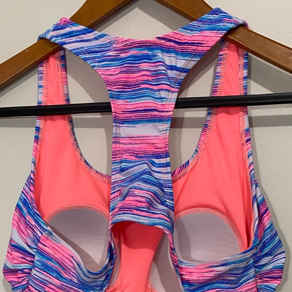 ZELOS Tropical Sunset Racerback Tankini Swim Top Size S - Picture 8 of 9